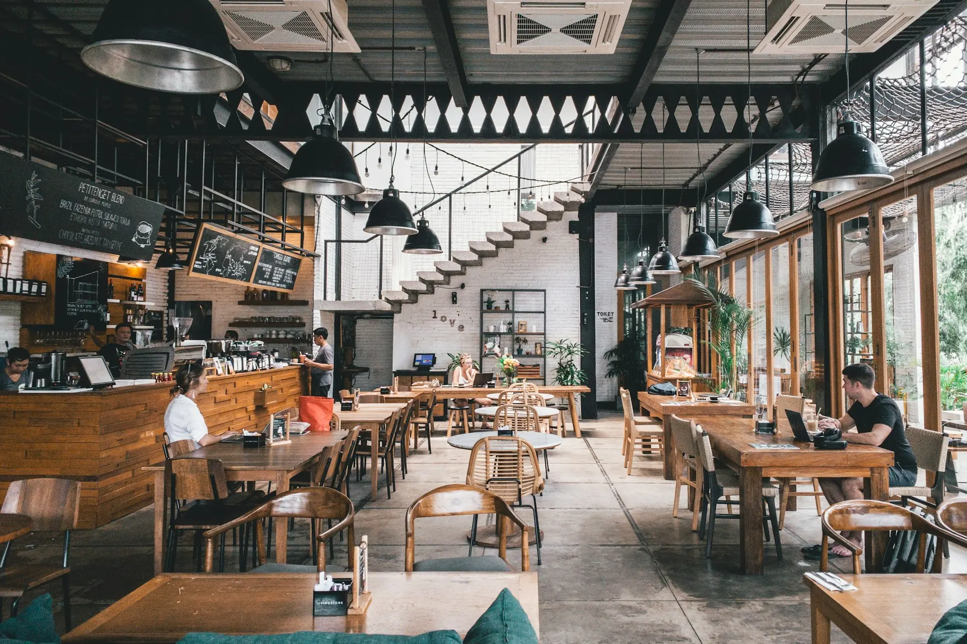 brown and gray concrete store